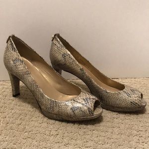 Stuart Weitzman snakeskin heels